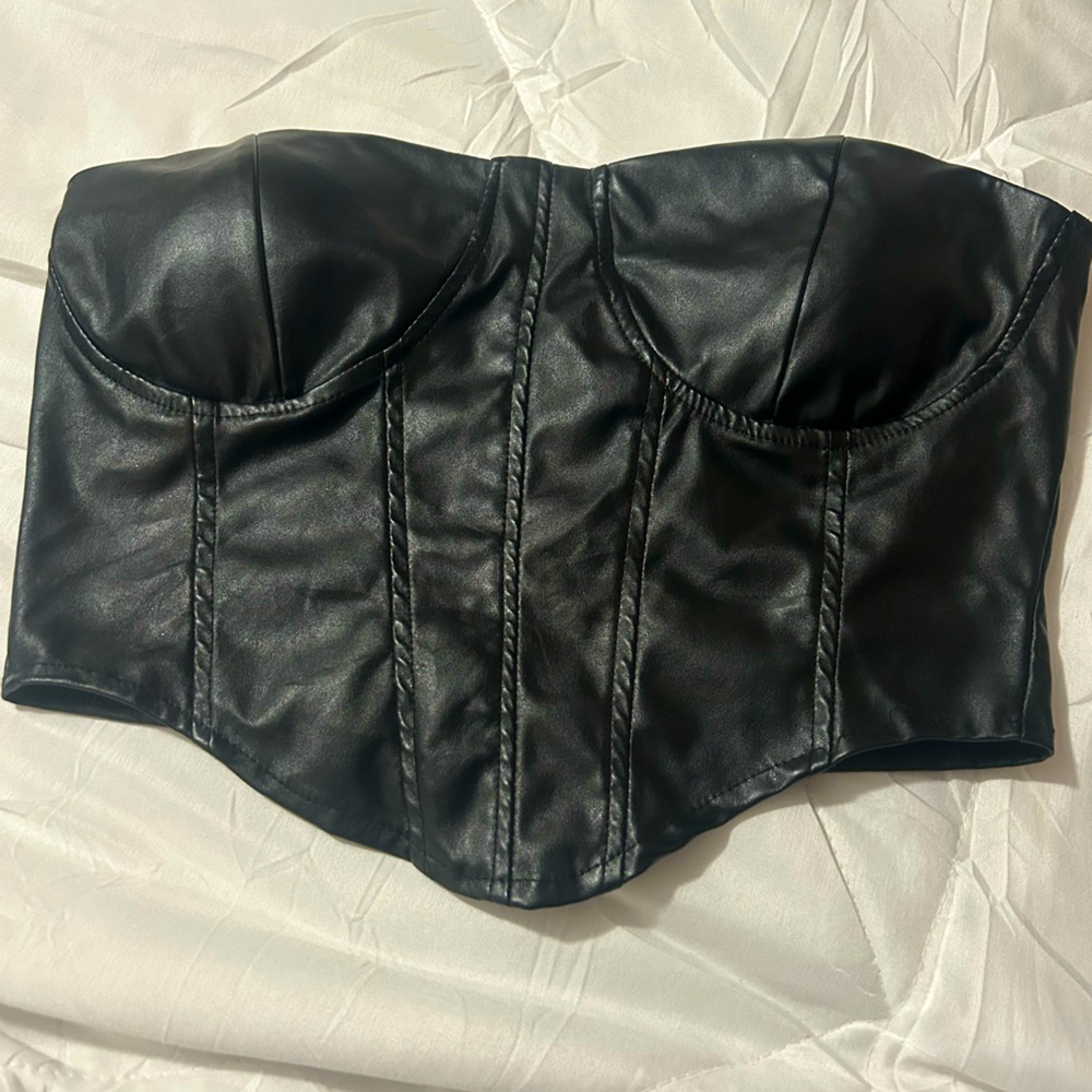 Leather Tube Top